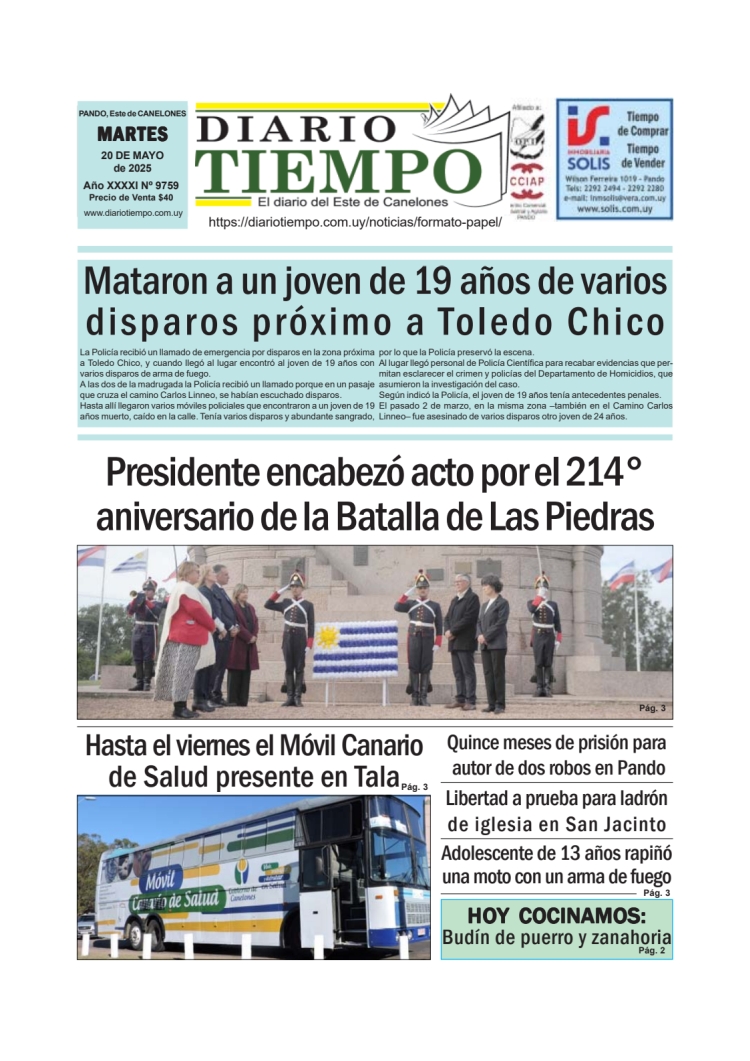 DIARIO TIEMPO del 20/05/2025